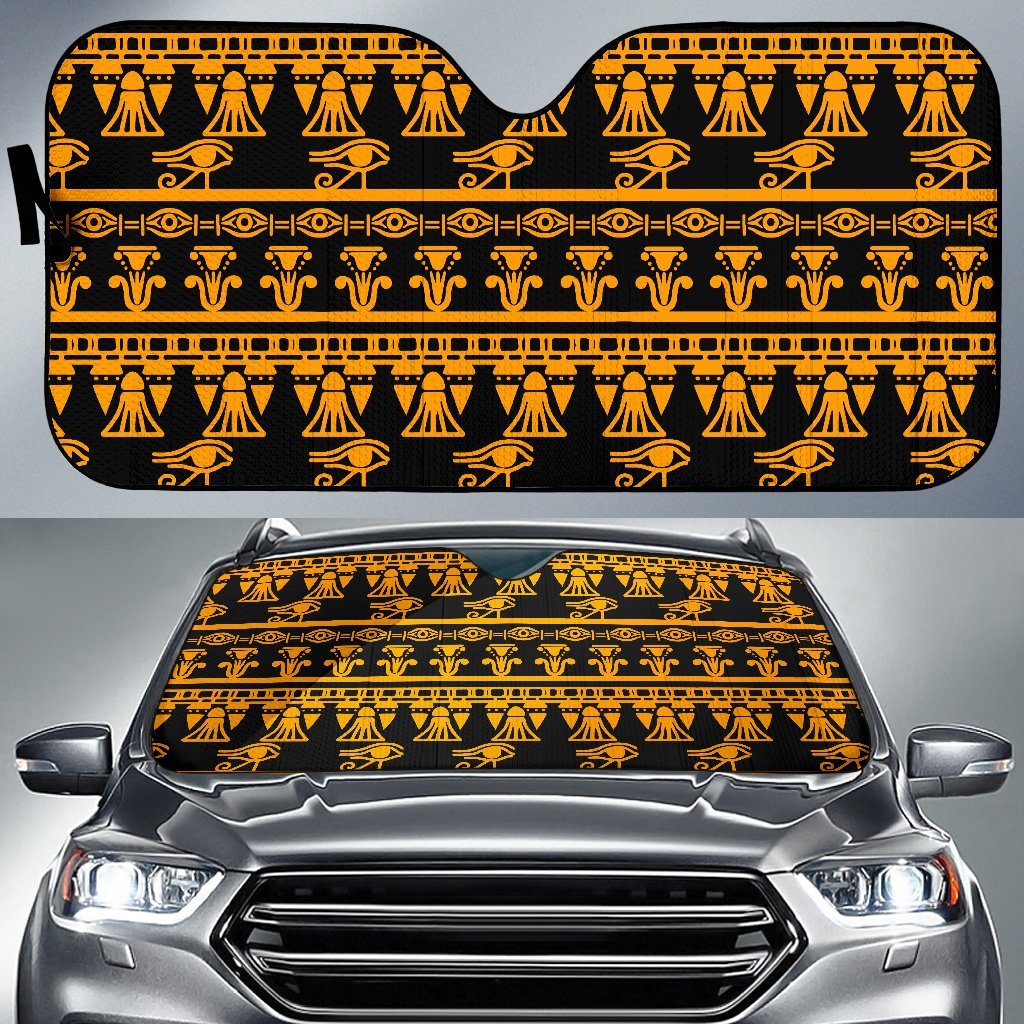 Eye of Horus Tribal Egypt Pattern Car Sun Shade For Windshield