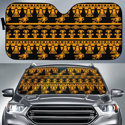 Eye of Horus Tribal Egypt Pattern Car Sun Shade For Windshield
