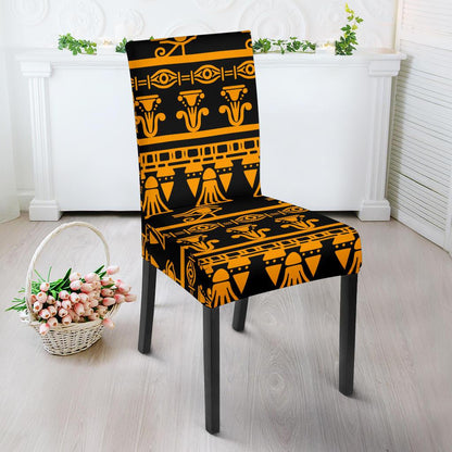 Eye of Horus Tribal Egypt Pattern Dinning Chair Slipper-JTAMIGO.COM