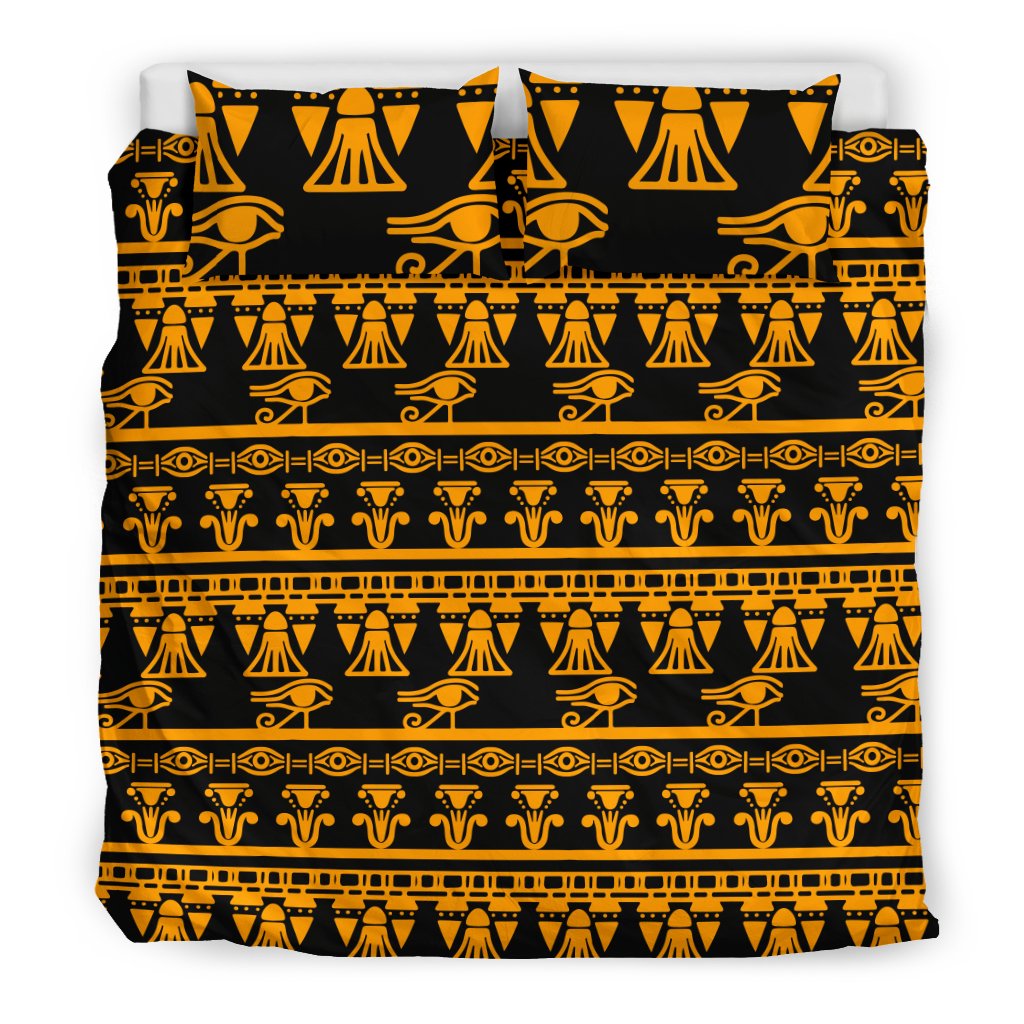 Eye Of Horus Tribal Egypt Pattern Duvet Cover Bedding Set