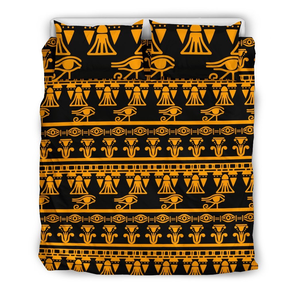 Eye Of Horus Tribal Egypt Pattern Duvet Cover Bedding Set