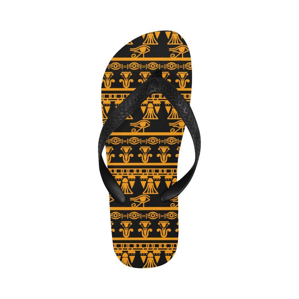 Eye of Horus Tribal Egypt Pattern Flip Flops-JTAMIGO.COM