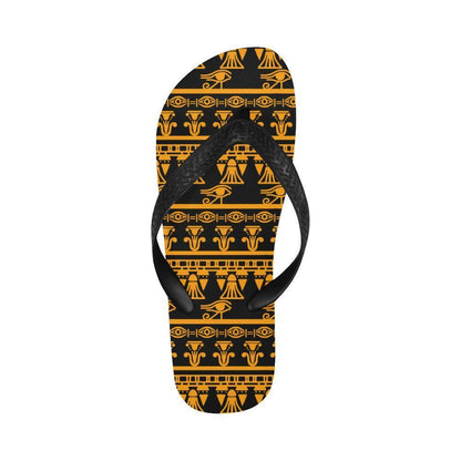 Eye of Horus Tribal Egypt Pattern Flip Flops-JTAMIGO.COM