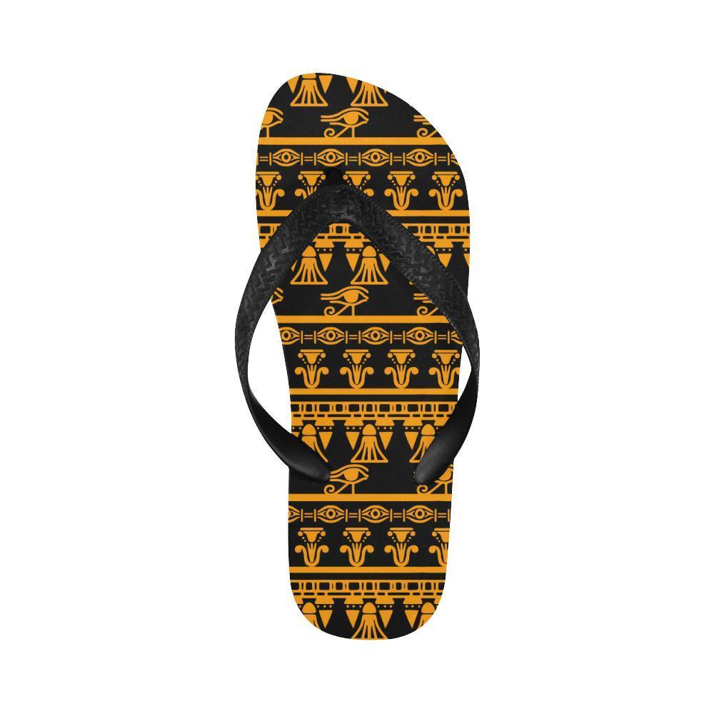 Eye of Horus Tribal Egypt Pattern Flip Flops-JTAMIGO.COM