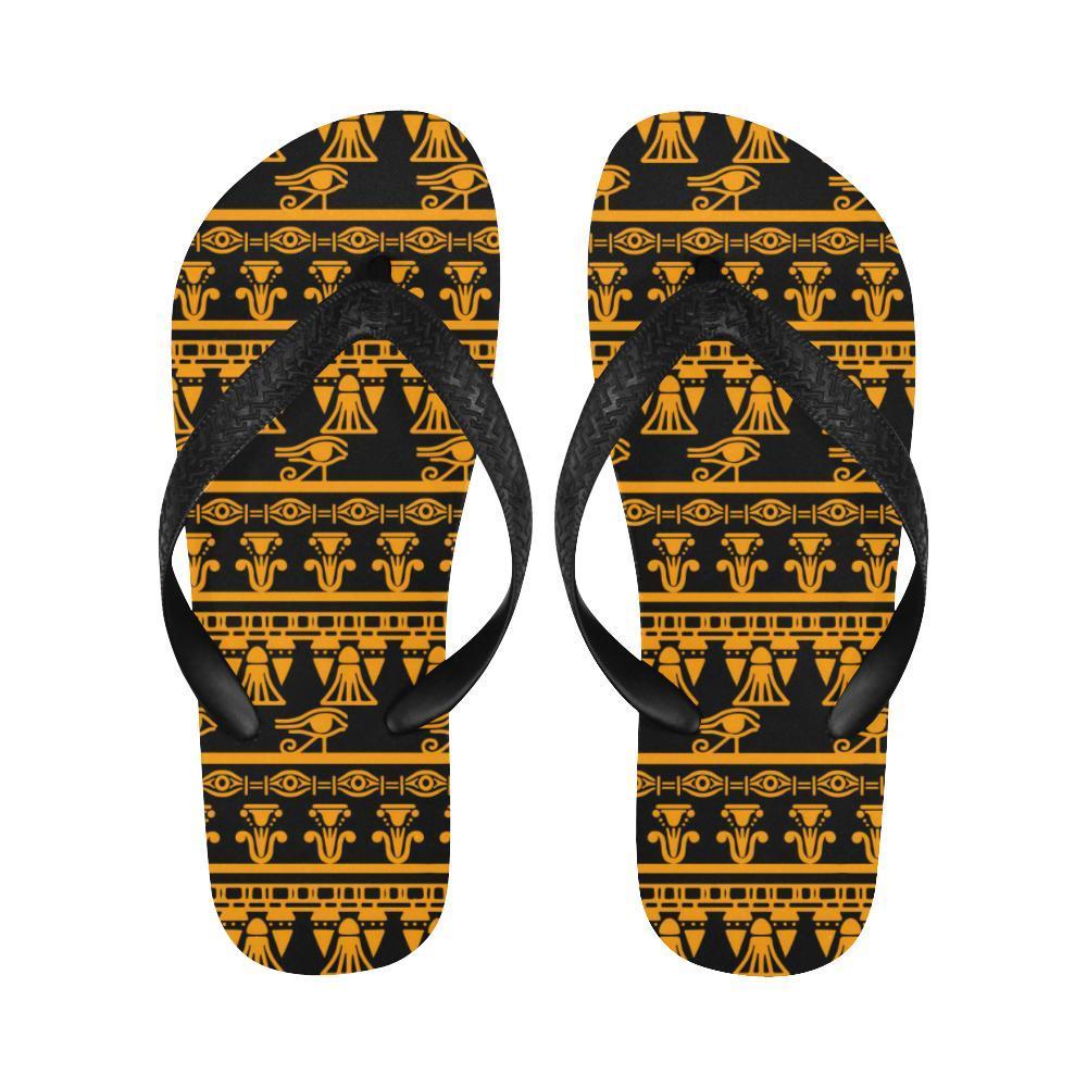 Eye of Horus Tribal Egypt Pattern Flip Flops-JTAMIGO.COM