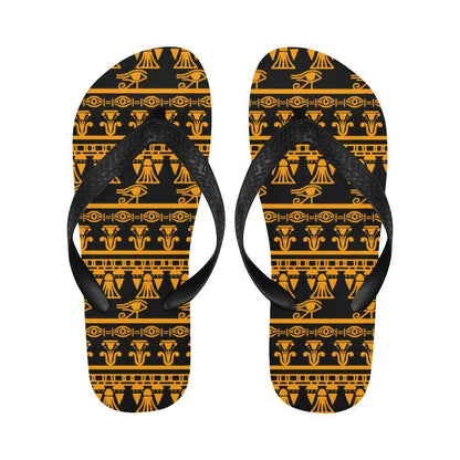 Eye of Horus Tribal Egypt Pattern Flip Flops-JTAMIGO.COM