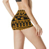 Eye of Horus Tribal Egypt Pattern High Waisted Spandex Shorts-JTAMIGO.COM