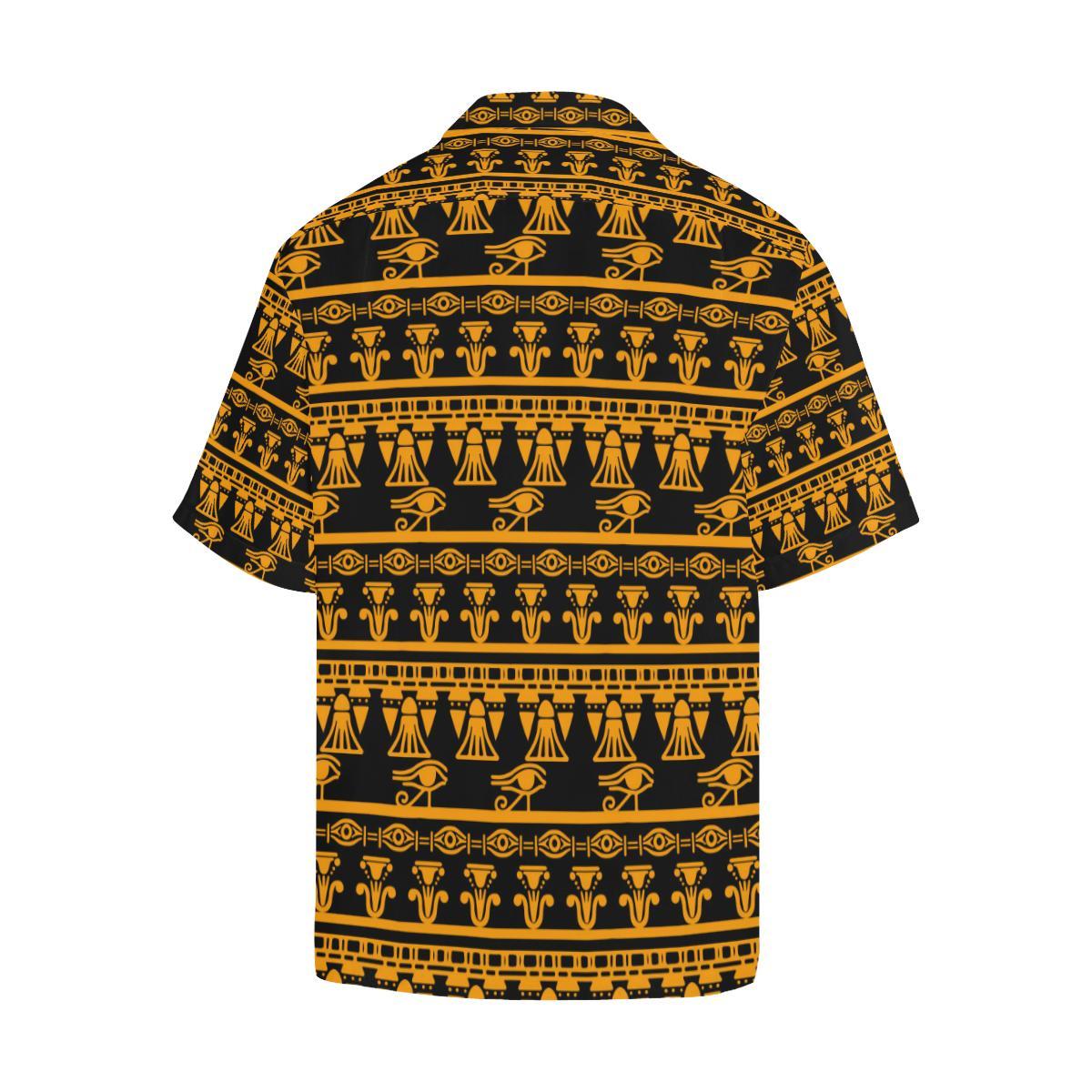 Eye of Horus Tribal Egypt Pattern Men Aloha Hawaiian Shirt