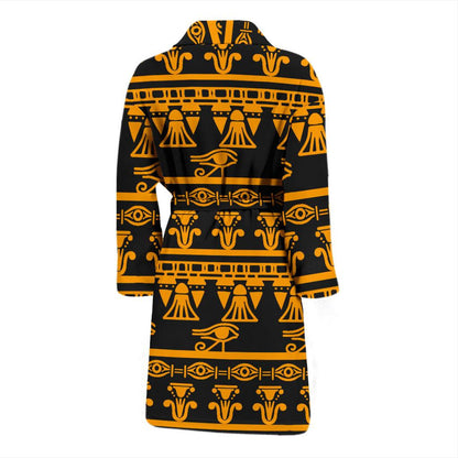 Eye of Horus Tribal Egypt Pattern Men Bath Robe-JTAMIGO.COM