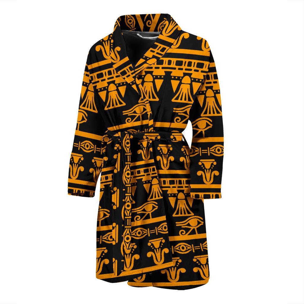 Eye of Horus Tribal Egypt Pattern Men Bath Robe-JTAMIGO.COM