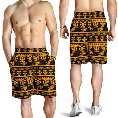 Eye of Horus Tribal Egypt Pattern Mens Shorts-JTAMIGO.COM
