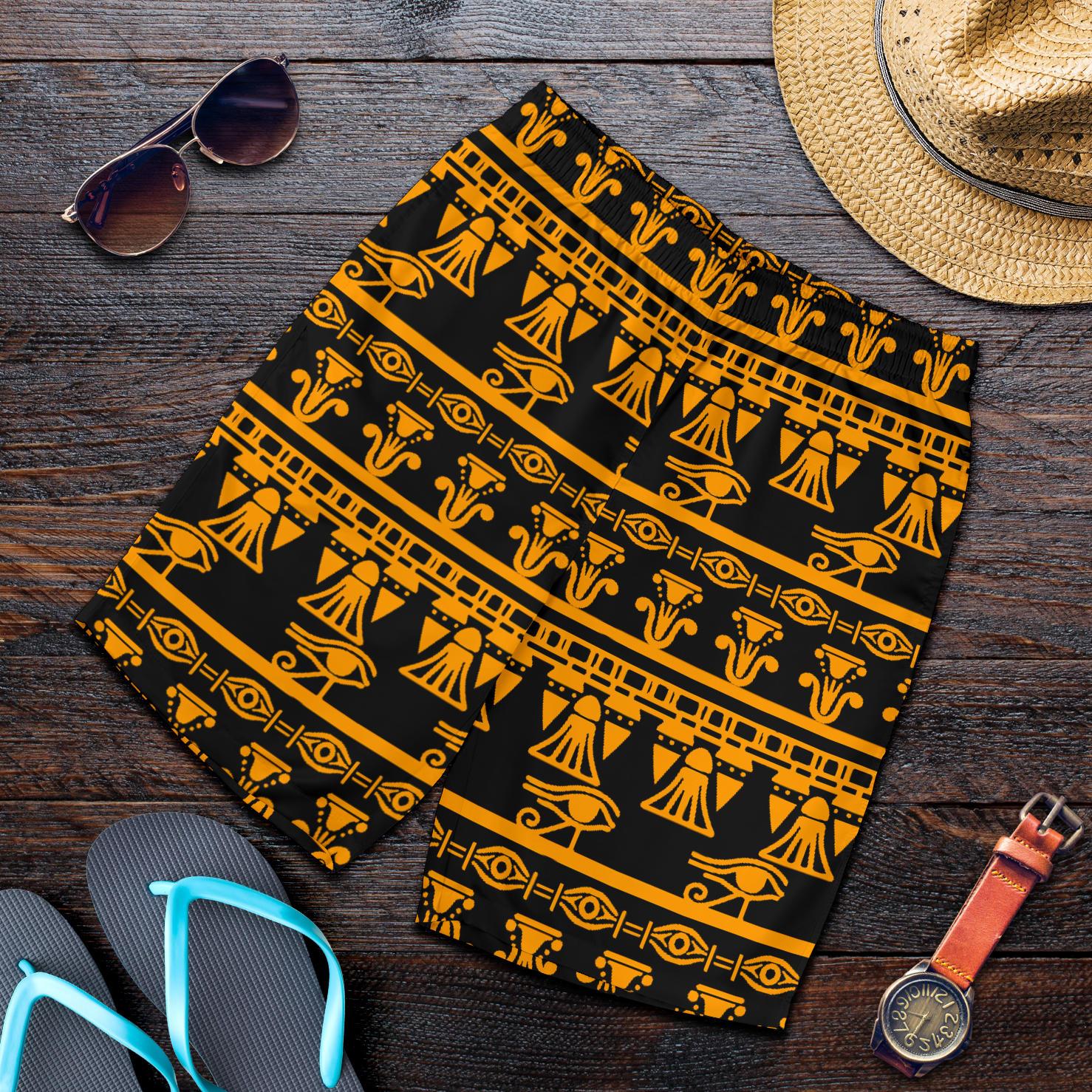Eye of Horus Tribal Egypt Pattern Mens Shorts-JTAMIGO.COM