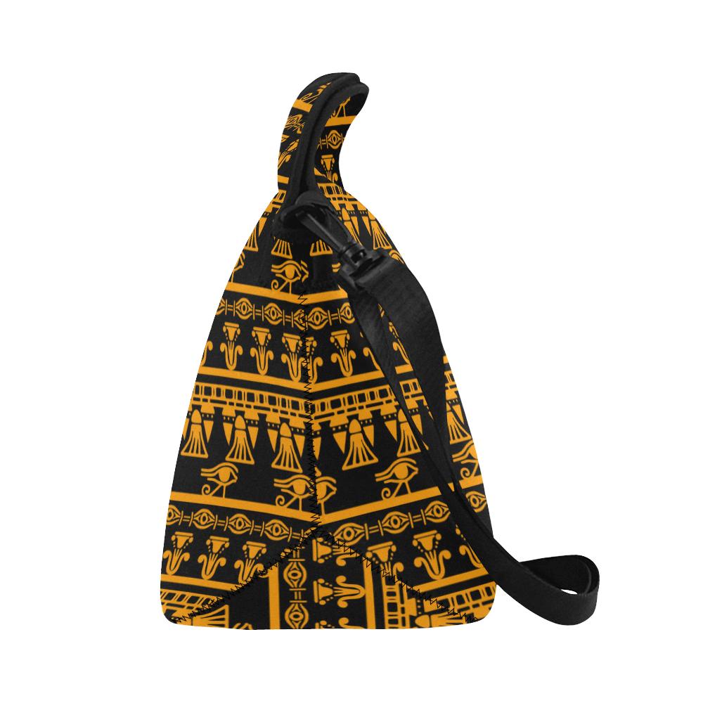 Eye of Horus Tribal Egypt Pattern Neoprene Lunch Bag (Model 1669)(Large)-JTAMIGO.COM