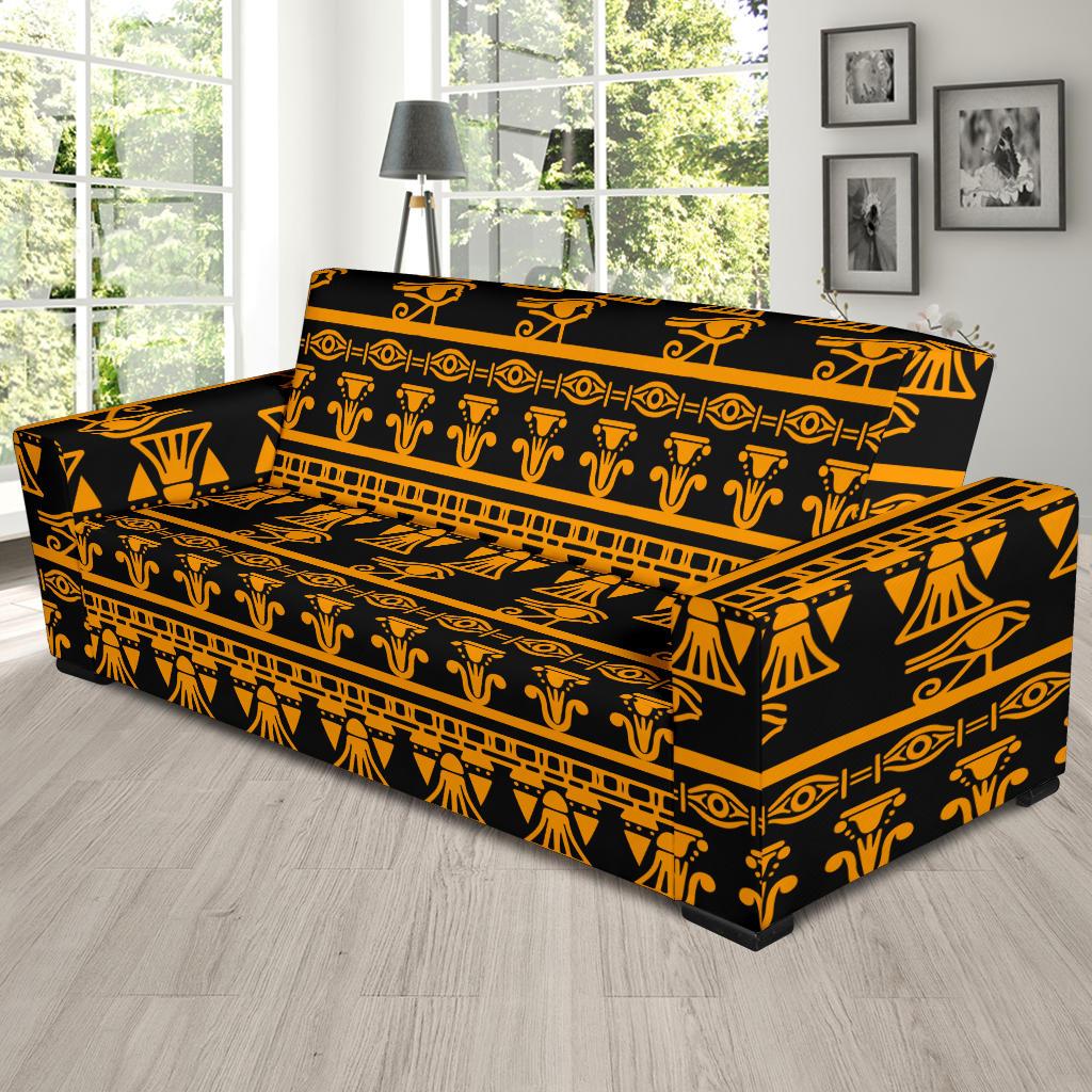 Eye of Horus Tribal Egypt Pattern Sofa Slipcover-JTAMIGO.COM
