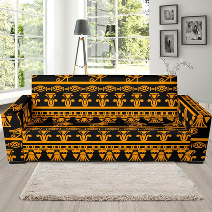 Eye of Horus Tribal Egypt Pattern Sofa Slipcover-JTAMIGO.COM