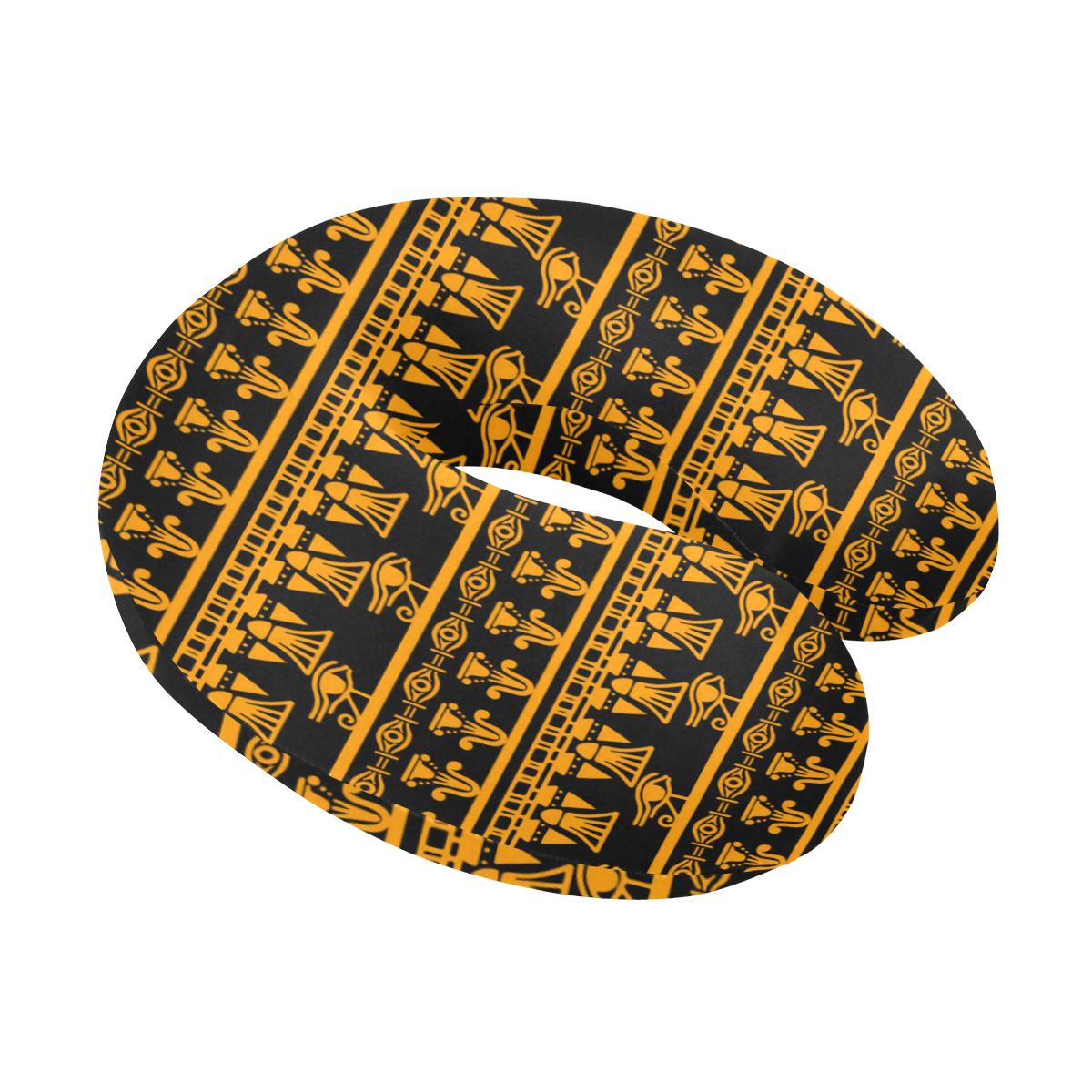 Eye of Horus Tribal Egypt Pattern U-Shaped Travel Neck Pillow-JTAMIGO.COM