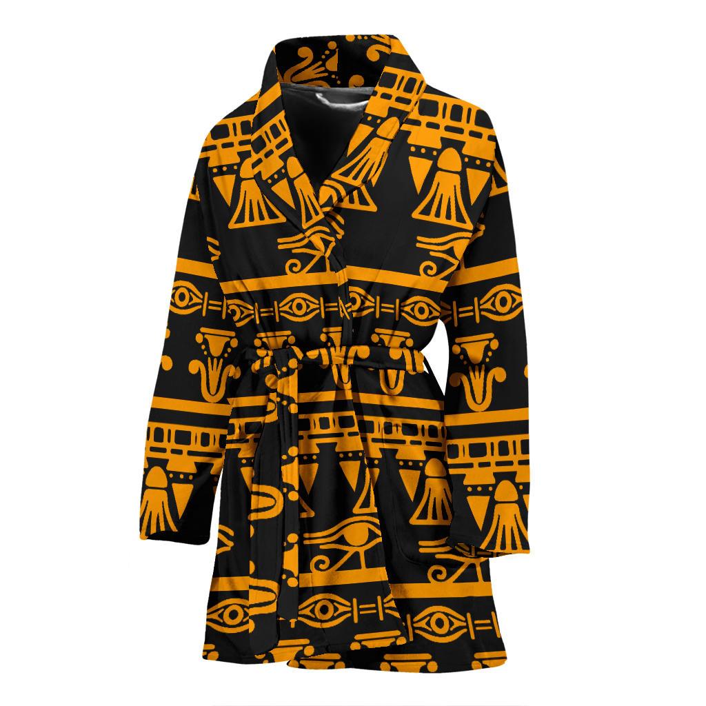Eye of Horus Tribal Egypt Pattern Women Bath Robe-JTAMIGO.COM