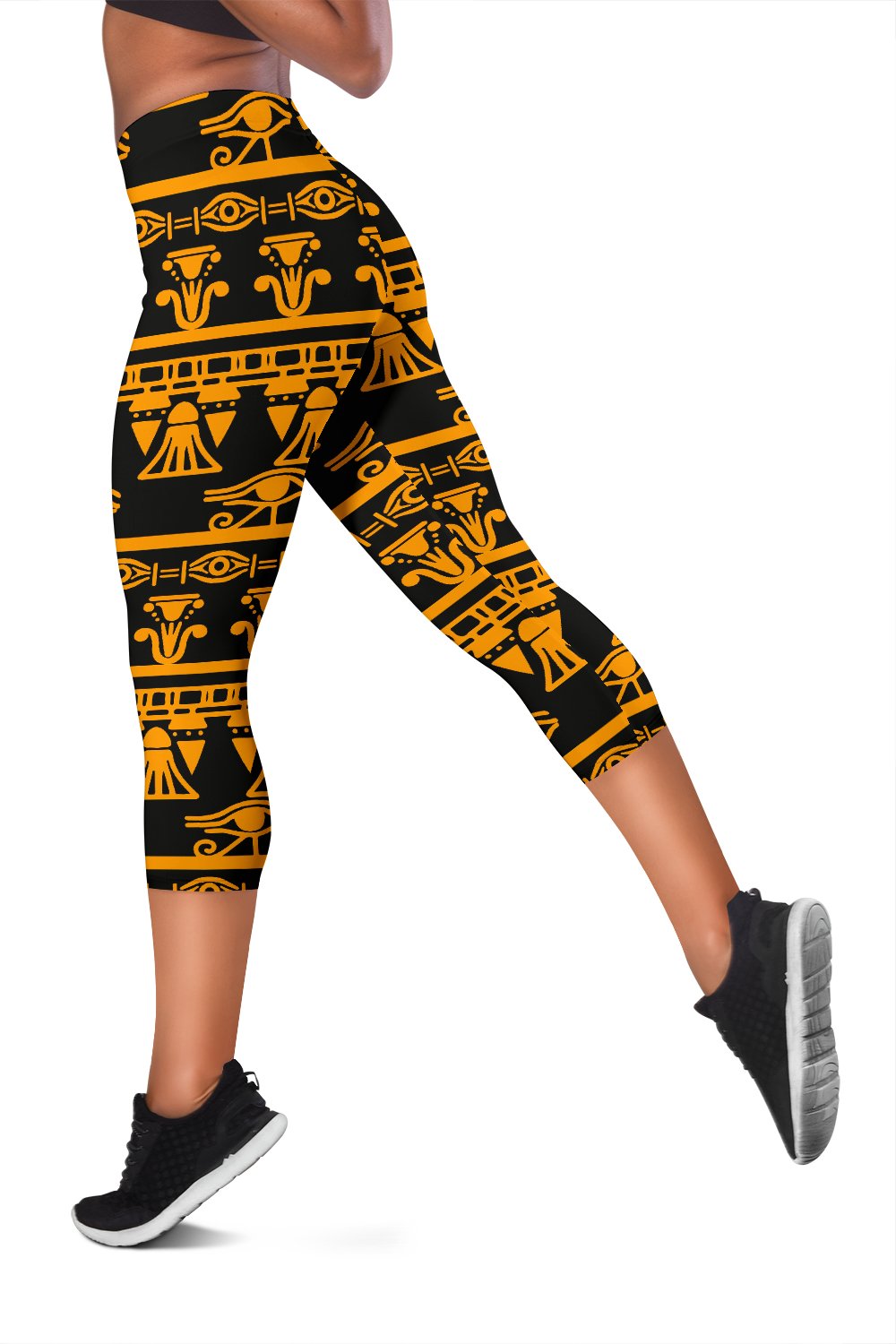 Eye of Horus Tribal Egypt Pattern Women Capris