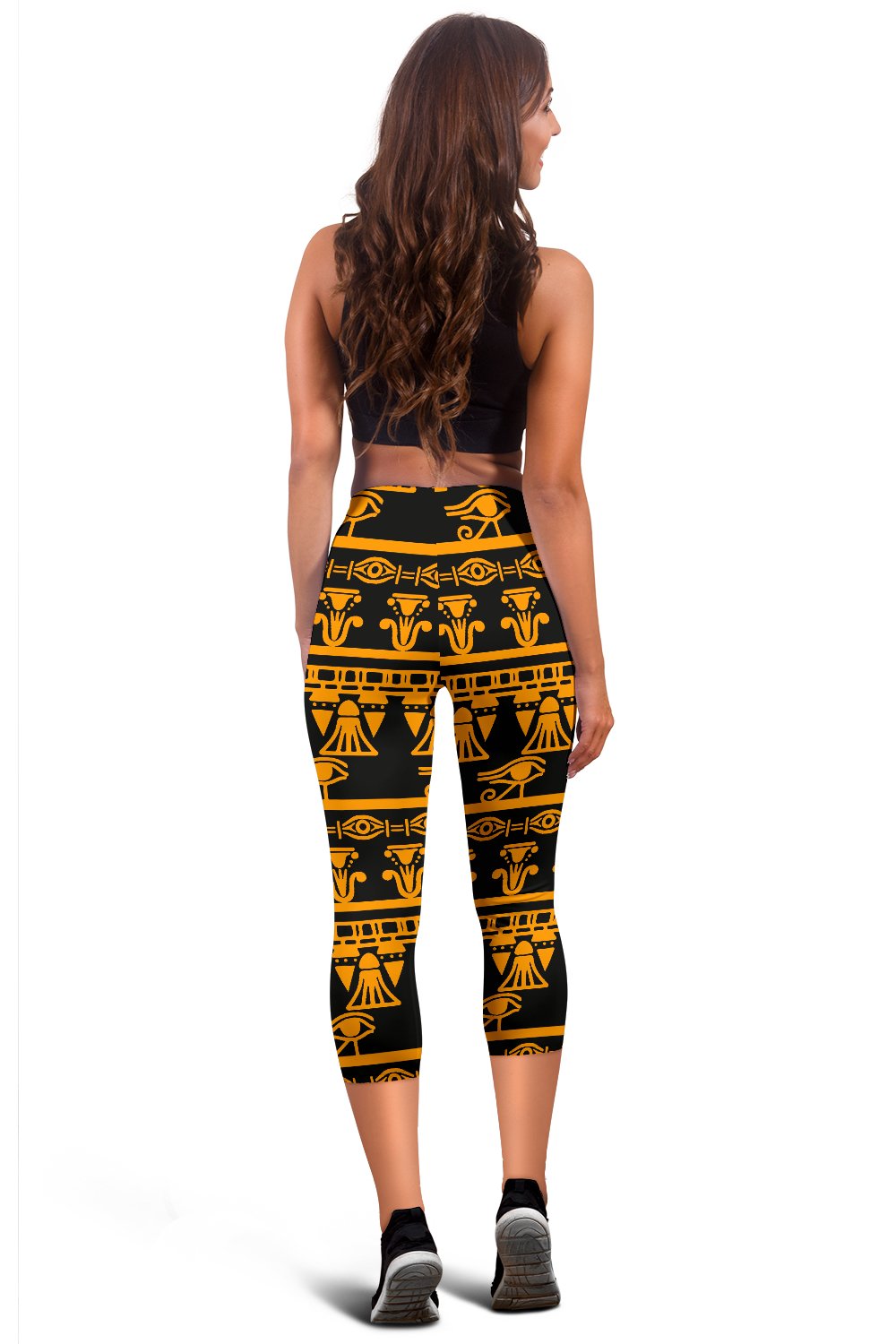 Eye of Horus Tribal Egypt Pattern Women Capris