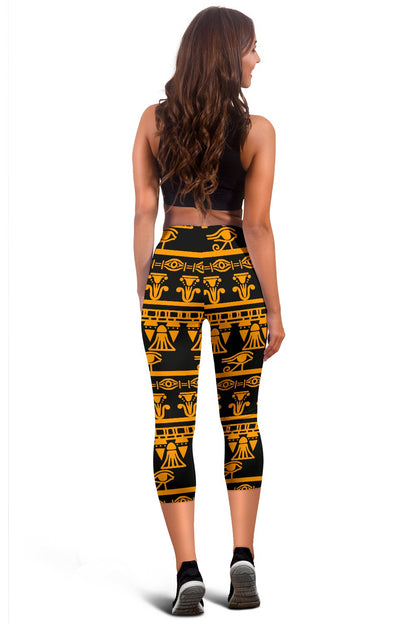 Eye of Horus Tribal Egypt Pattern Women Capris