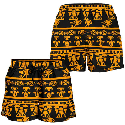 Eye of Horus Tribal Egypt Pattern Women Shorts-JTAMIGO.COM
