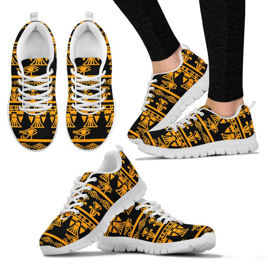 Eye of Horus Tribal Egypt Pattern Women Sneakers Shoes