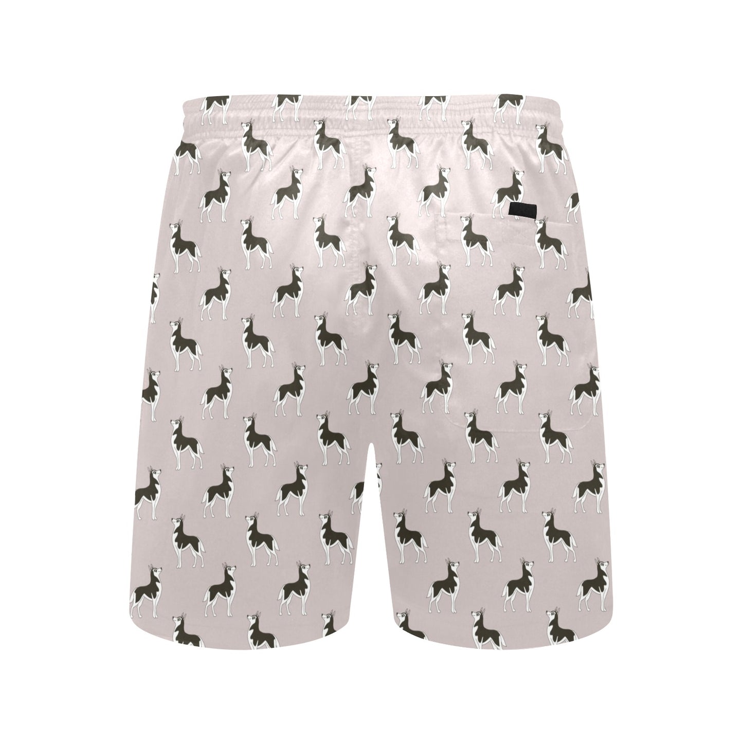 Siberian Huskies Print Design LKS301 Men's Swim Trunks Beach Shorts