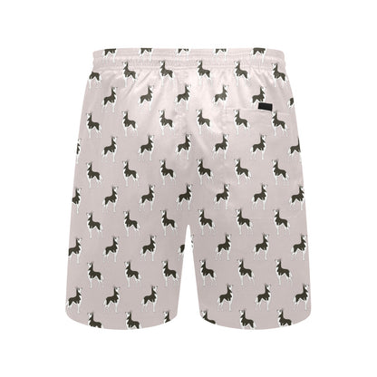 Siberian Huskies Print Design LKS301 Men's Swim Trunks Beach Shorts