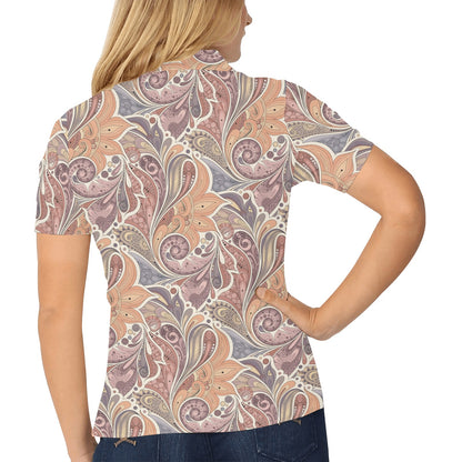 Boho Pattern Print Design 03 Women's Polo Shirt