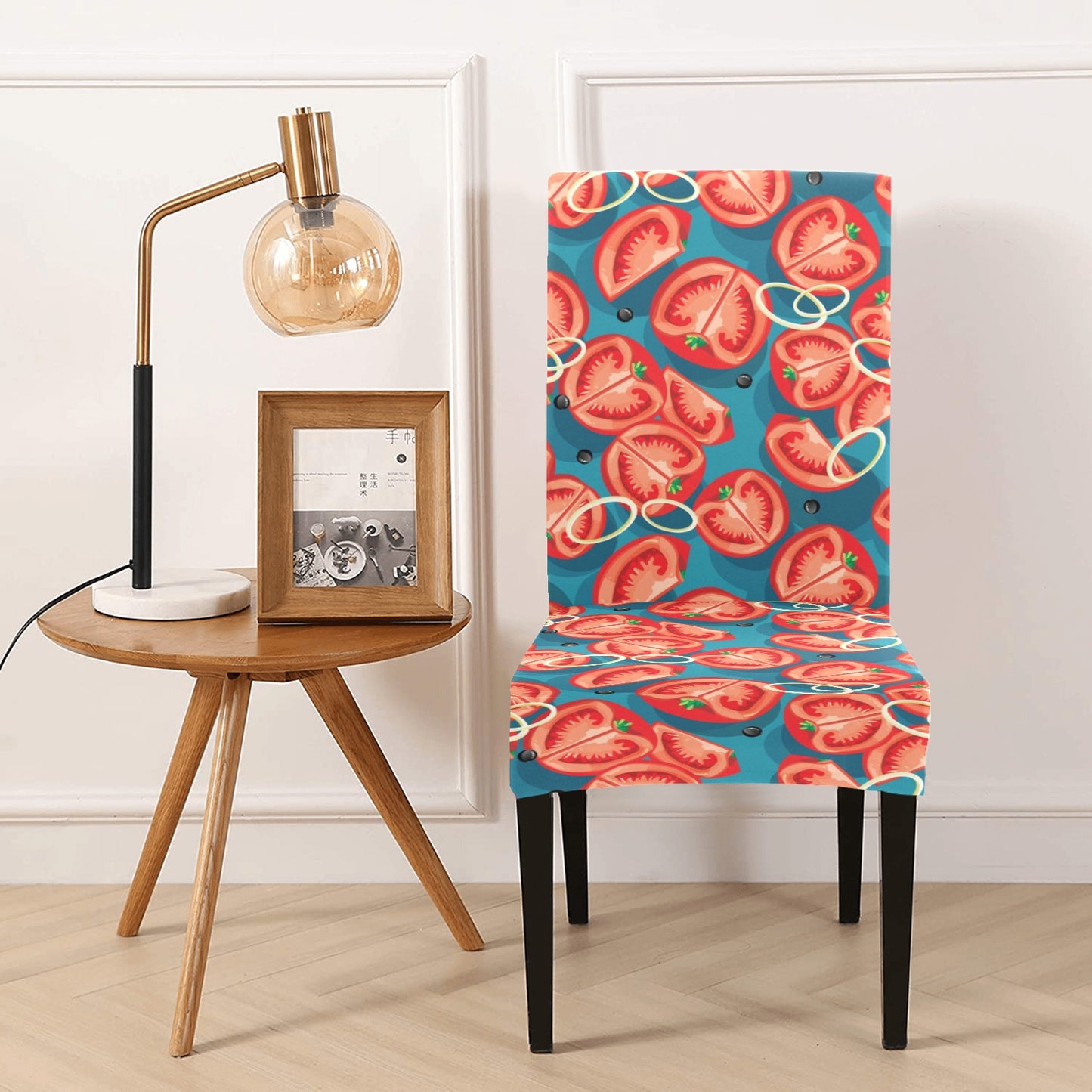 Tomato Print Design LKS301 Dining Chair Slipcover