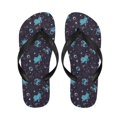 Zodiac Print Design LKS303 Flip Flops