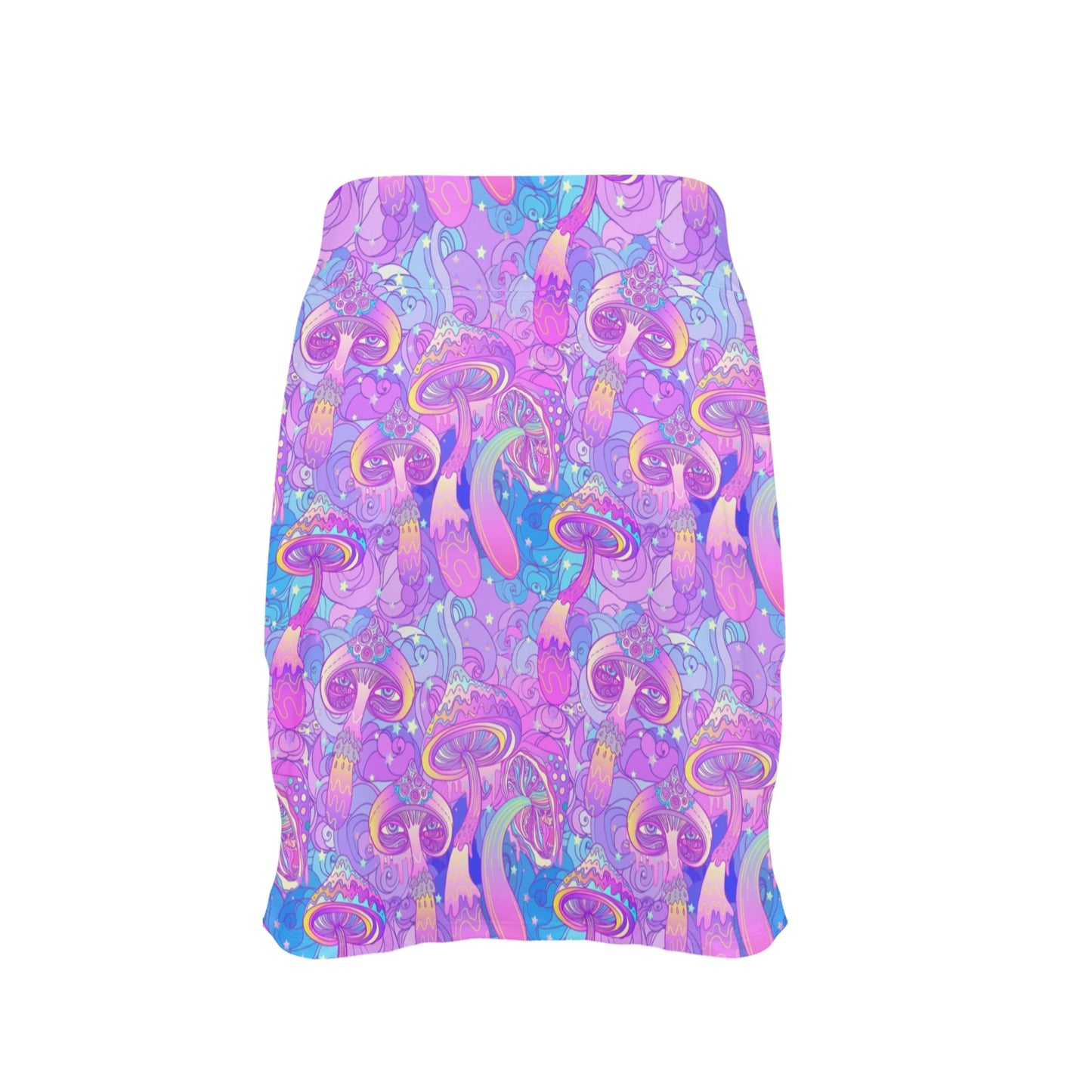 Psychedelic Trippy Mushroom Print 17" Golf & Pickleball Skort with Pockets