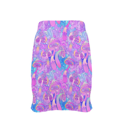 Psychedelic Trippy Mushroom Print 17" Golf & Pickleball Skort with Pockets