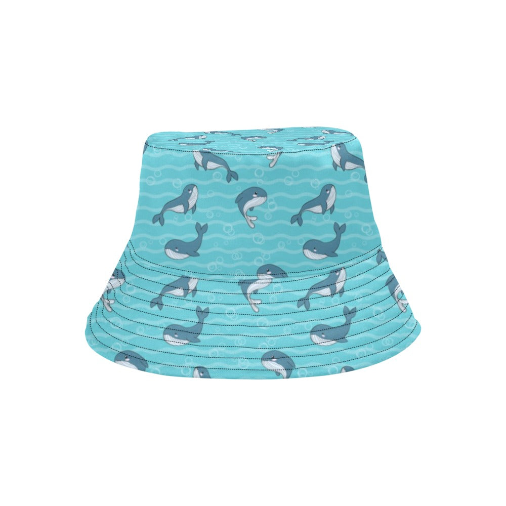 Whale Print Design LKS303 Unisex Bucket Hat