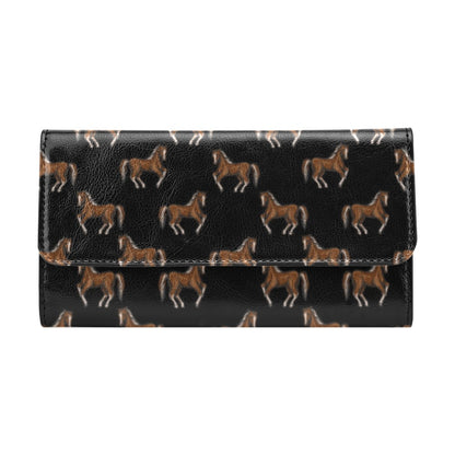 Horse Print Design LKS3010 Women's Trifold Wallet