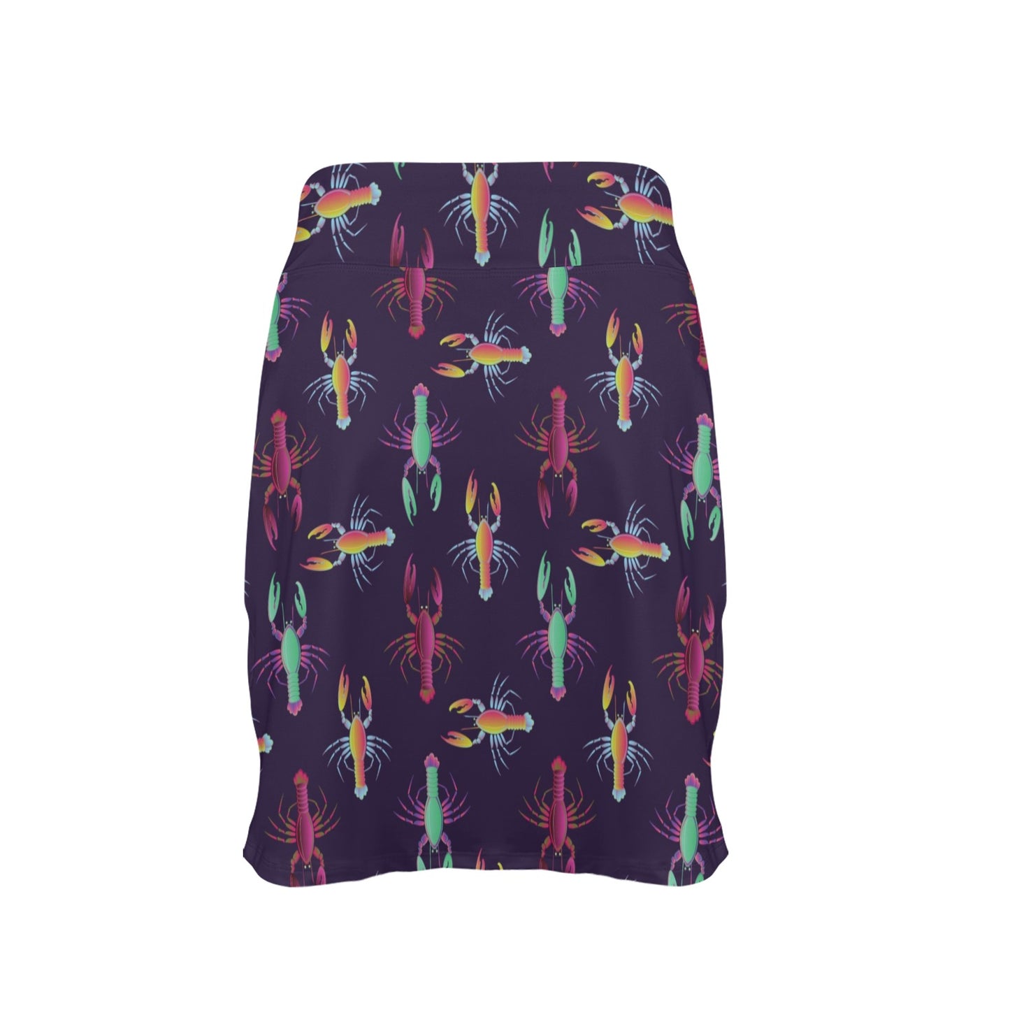 Lobster Print Design LKS402 17" Golf & Pickleball Skort with Pockets