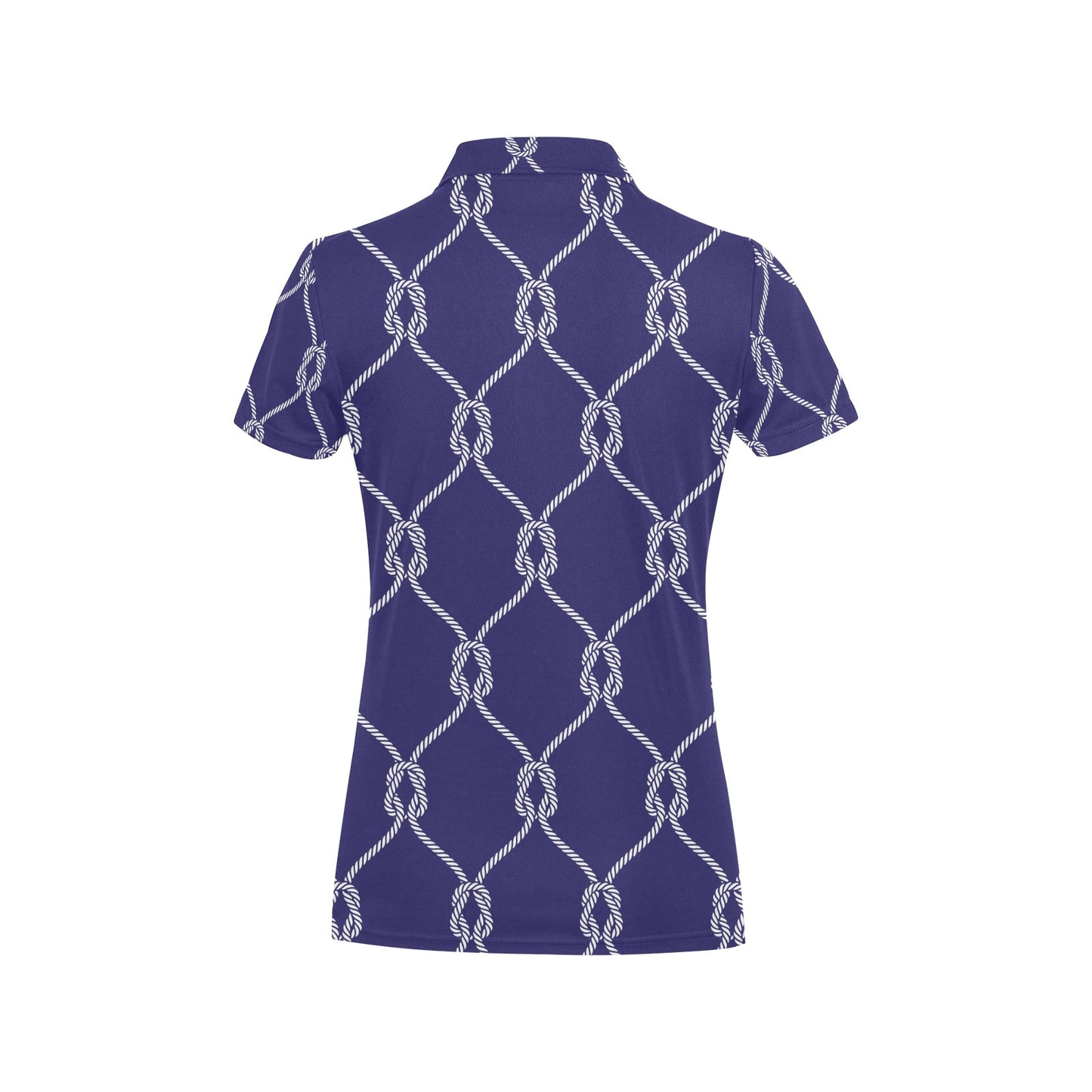 Rope Pattern Print Design A03 Women's Polo Shirt