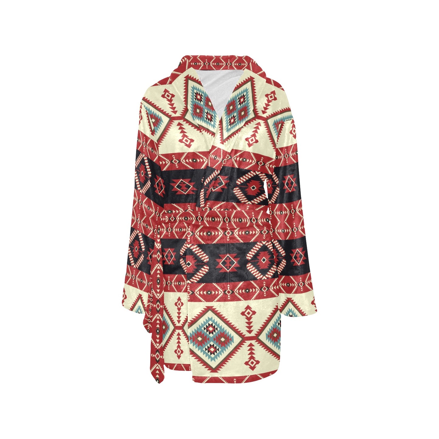 Navajo Pattern Print Design A05 Women's Fleece Robe