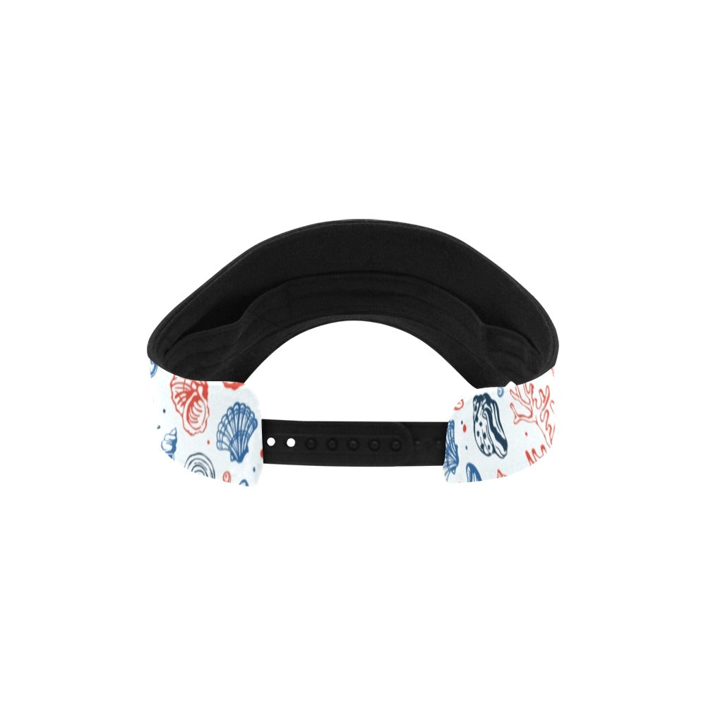 Seashell Print Design LKS307 Unisex Sun Visor