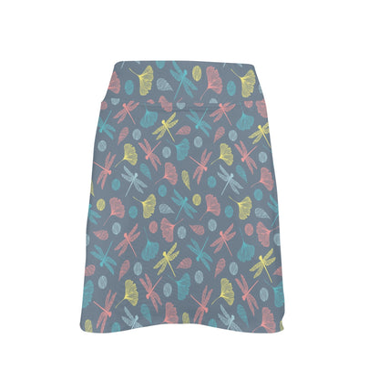 Dragonfly Print Design LKS403 17" Golf & Pickleball Skort with Pockets