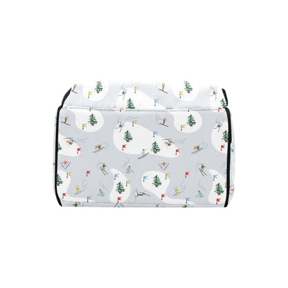Ski Print Design LKS305 Diaper Bag Backpack