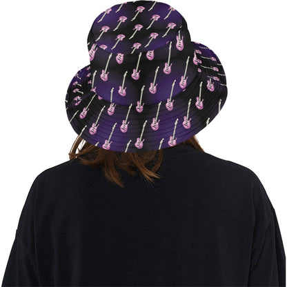Electric Guitar Print Design LKS405 Unisex Bucket Hat