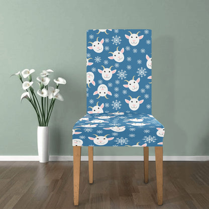 Goat Print Design LKS402 Dining Chair Slipcover