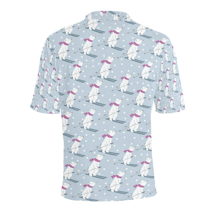 Ski Print Design LKS307 Men Polo Shirt