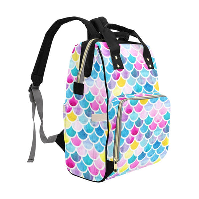 Scales Print Design LKS402 Diaper Bag Backpack