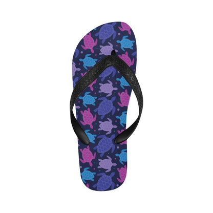 Sea Turtle Print Design LKS309 Flip Flops