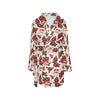 Tattoo Rose Print Design LKS302 Women's Fleece Robe