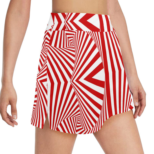 Vortex Print Design LKS304 17" Golf & Pickleball Skort with Pockets