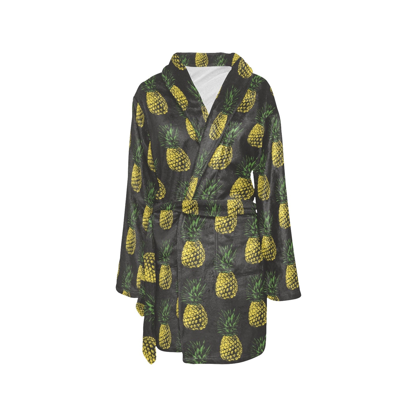 Gold Pineapple Women's Fleece Robe