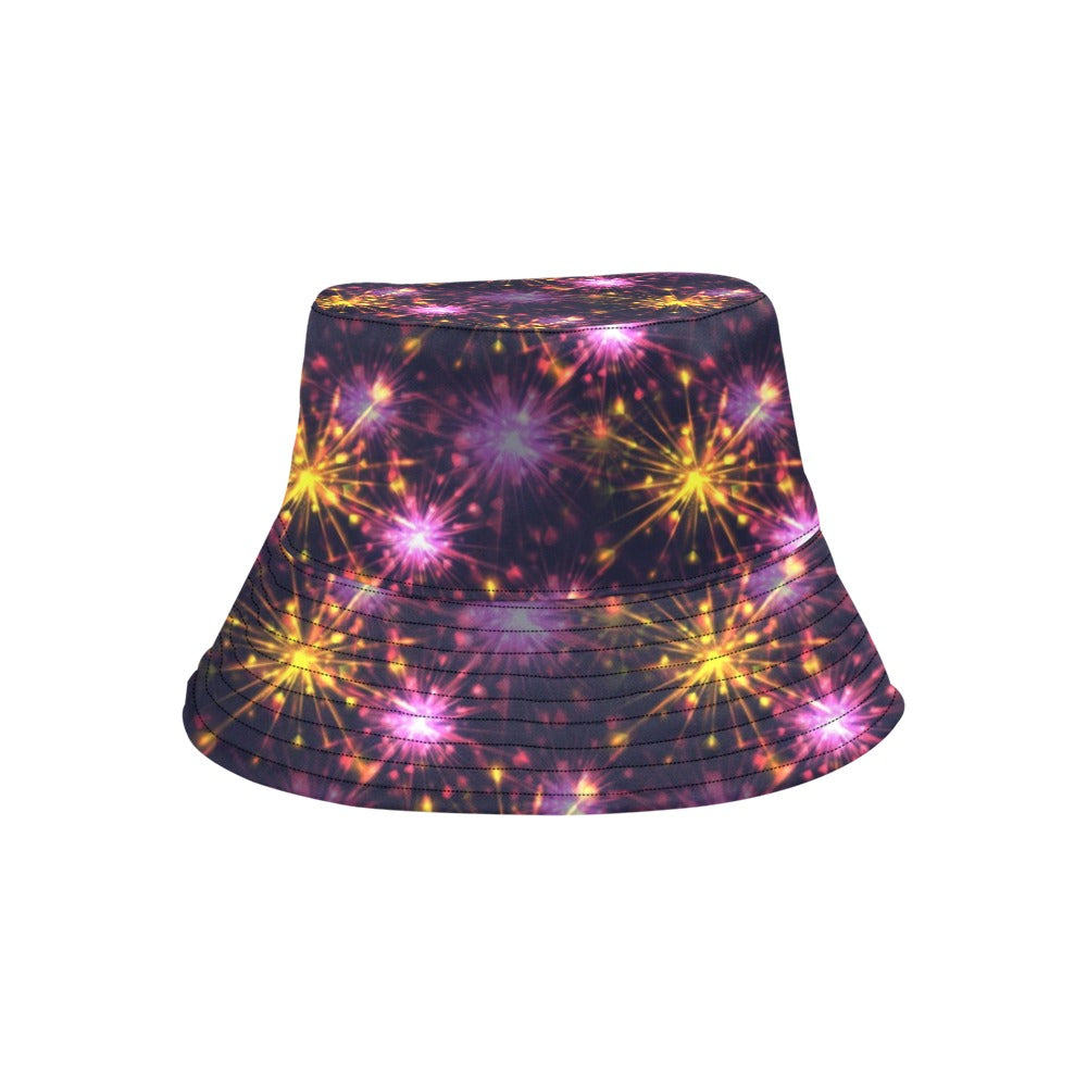 Firework Print Design LKS303 Unisex Bucket Hat